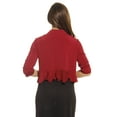 thumbnail image 2 of Just Love Women's Shrug Cardigan - Stylish and Versatile Layering Piece for Any Occasion (Wine, Small), 2 of 2