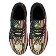 thumbnail image 2 of Frog American flag Shoes Sneakers Black Size 12, 2 of 7