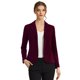 thumbnail image 1 of ChaqueDe Traje De ChaqueElástiCon Cuello De SolaPaOficiDe Trabajo PaMujer Rojo PúrpuM, 1 of 6