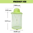 thumbnail image 4 of 2win2buy Net Hat with Neck Face Cover, Sun Hat with Mesh , Anti Mosquito Gnats Net Hat for Hiking, Backpacking,Camping-Green, 4 of 6