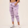 thumbnail image 1 of WILLBEST Pantalones Casuales de Mujer, de Moda, con Cintura Elástica, Holgados, Cargo, con Bolsillo para Mayor Comodidad Diaria. Chica, 1 of 4