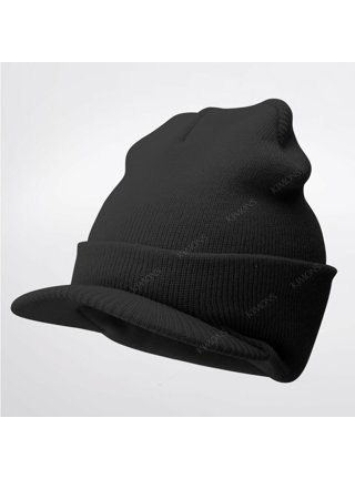 Custom Striped Beanie for Men & Women Designer Acrylic Fleece Skull Cap  Hats 1 Size Black Design Only at  Men's Clothing store