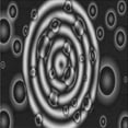 thumbnail image 1 of Ahgly Company Indoor Square Patterned Charcoal Black Area Rugs, 5' Square, 1 of 6