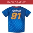 thumbnail image 6 of SEGA Sonic the Hedgehog Big Boys' Athletic Short Sleeve Shirt Sonic Royal Blue, 6 of 6