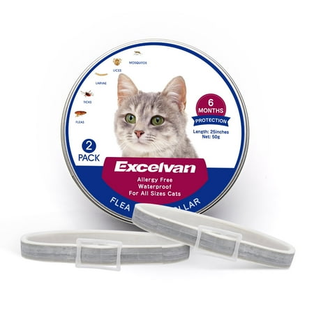 Excelvan Flea & Tick Collar for Cats, 25 inches, 6 Months ...