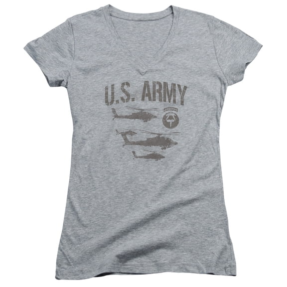 Army - Airborne - Juniors Cap Sleeve V-Neck Shirt - Small