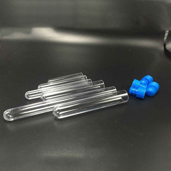 Methold 10 Uds. Tubos de soplado de vidrio Pyrex transparente de 12*75mm tubo de ensayo de pared gruesa de 100mm de largo Electrónica TYPE1