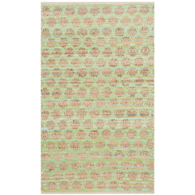 Safavieh Cape Cod 5' X 8' Hand Woven Rug in Green and Natural