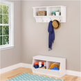 thumbnail image 3 of Hawthorne Collections Stackable 2-Bin Storage Cubby in White, 3 of 5