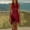 01 Red, variant on YueHuiYing Women's Fringe Bodycon Midi Dresses Crew Neck Sleeveless Going Out Slim Fit Sundress