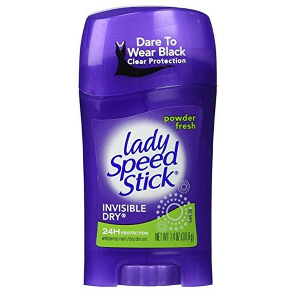 6 Pack Lady Speed Stick Invisible Dry Deodorant Powder Fresh 1.4 Oz Each