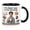 Black, variant on Funny Coffee Mug Lazy Comfort Drinkware Ceramic Tea Cup Present for Relaxed Mornings and Afternoons