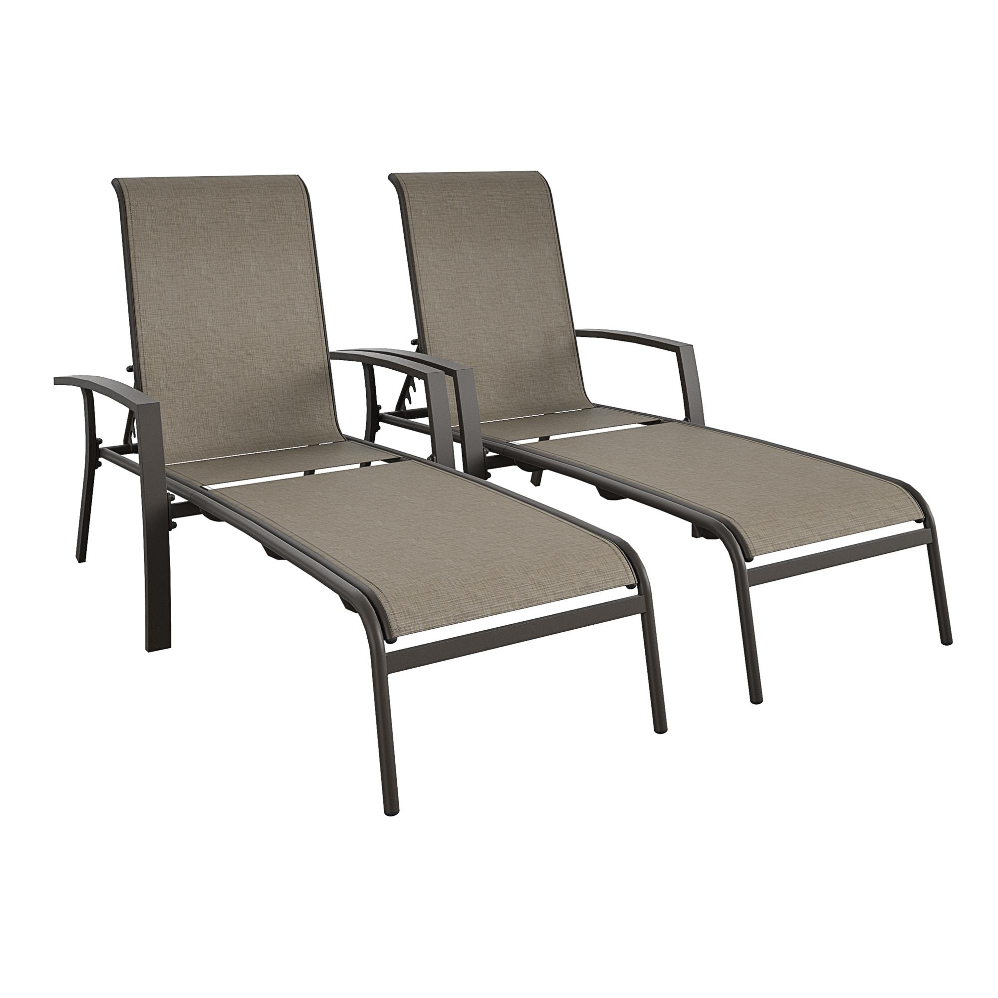Serene Ridge Aluminum Chaise Lounge, 2pk - image 2 of 10