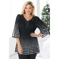 thumbnail image 2 of Woman Within Plus Size Embellished Pleated Blouse, 2 of 5