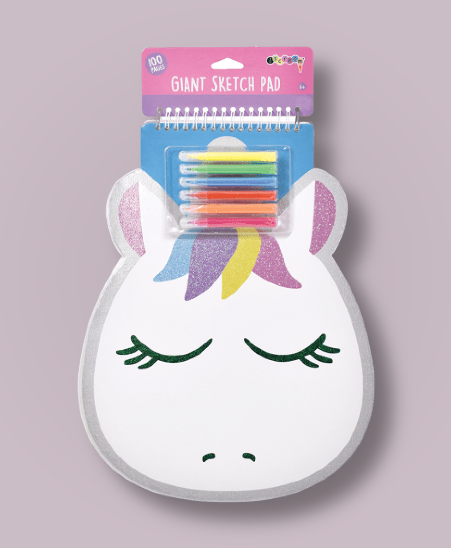Iscream Unicorn Sketch Pad with Markers and Stickers