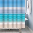 thumbnail image 3 of Tchckioa Shower Curtain for Bathroom Bathtub Decor,Waterproof Hooks Bath Curtain(72x72 Inch,Blue Teal), 3 of 6