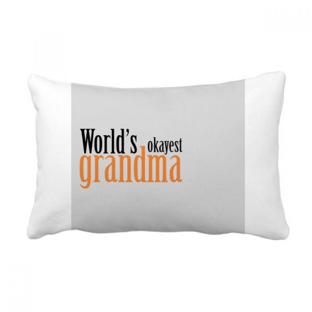 World's Okayest Grandma Nana Meilleure Citation Coussin Lombaire Housse de Coussin Décoration Maison