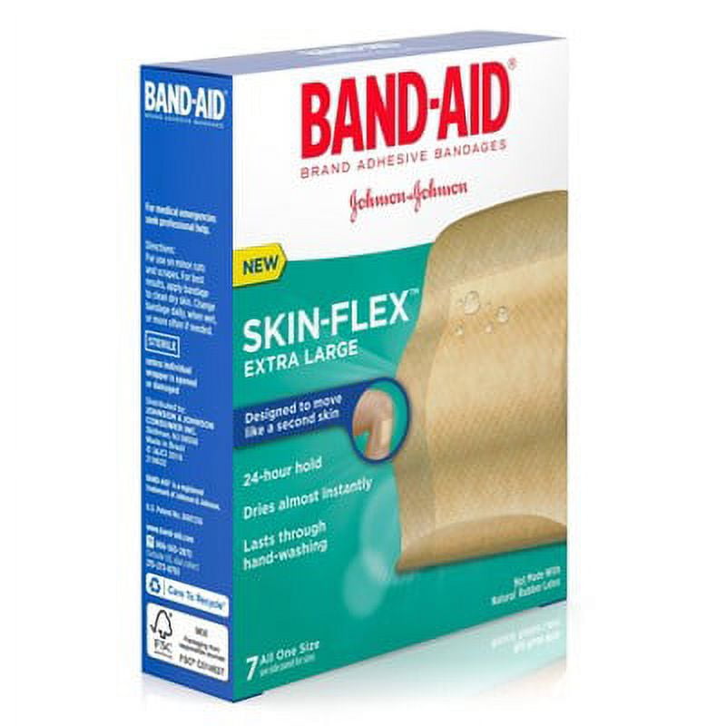 BandAid SkinFlex Bandages Extra Large (Pack of 16)