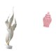 thumbnail image 5 of Figura decorativa,Escultura de plumas para escritorio,oficina,decoración del hogar,Tarro de cerámica para jengibre,Jarrón de cerámica con jengibre y arreglo floral,Jarrón decorativo de, 5 of 8