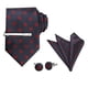thumbnail image 1 of Juego de corbatas Allegra K para hombres con lunares azul oscuro rojo One Size, 1 of 6