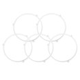 thumbnail image 1 of 5 PCS Microwave Turntable Ring, Microwave Wheel Ring Replacement Turntable Holder for Microwave Kitchen (height: 14mm), 1 of 8