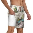 thumbnail image 3 of Gaeub Flying Butterflies-1 Mens Swim Trunks Stretch Beach Shorts Quick Dry for Men Swim Shorts Swimwear with Pockets- XX-Large, 3 of 9
