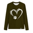 thumbnail image 4 of Jienlioq Hauts pour Femmes Tendance Mode Chandail Imprimé Col Rond Manches Longues Décontracté Offres Cyberlundi, 4 of 4