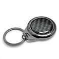 thumbnail image 3 of iPick Image for Ford Mustang Cobra Real Black Carbon Fiber Gunmetal Roundel Metal Case Key Chain, Official Licensed, 3 of 5