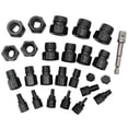 thumbnail image 3 of 26pcs Screw Bolt Extractor Drill Bit Stud Slip Teeth Stripped Broken Remover, 3 of 8