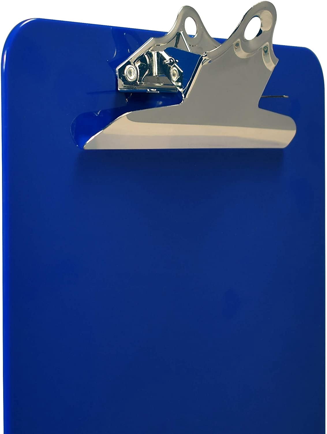 Blue Plastic Clipboards, 12 Pack, Durable, 12.5 x 9 Inch, Standard Metal Clip, by Better Office Products, Blue, Set of 12