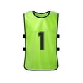 thumbnail image 4 of Chaleco 12 PCS Adultos Fútbol Pinnies 2 colores Secado rápido Camisetas del equipo de fútbol Deporte Tomshoo Chaleco, 4 of 7