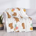 thumbnail image 4 of Throw Blanket for Couch, Capybaras Birthday Super Soft Fuzzy Comfy Warm Throw Blanket, Cuteness Lightweight Cozy Plush Flannel Blanket & Throws for Sofa and Bed All Season, 4 of 5