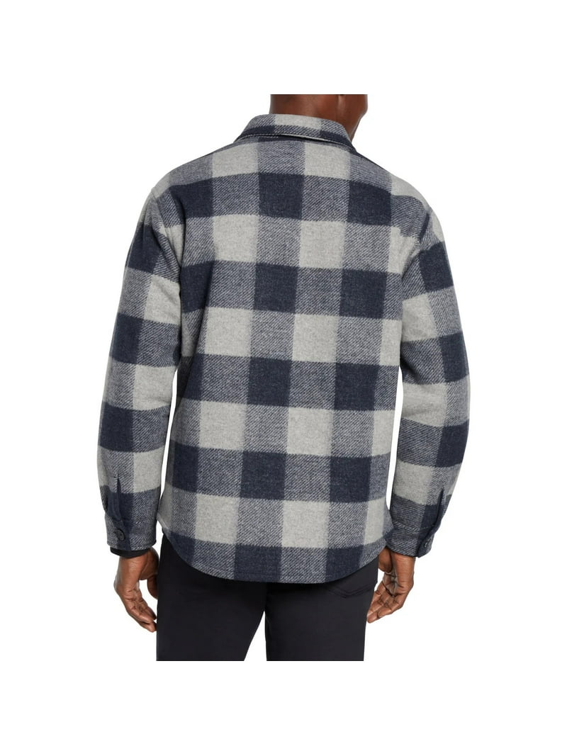 Banana Republic Men's Heritage Blue Plaid Shirt Jacket - Walmart.com