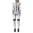 thumbnail image 3 of Combinaison Intégrale Imprimée 3D Robot Squelette pour Femmes Halloween avec Fermeture Éclair Arrière Col Roulé, 3 of 8