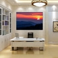thumbnail image 2 of Smoky Mountain Wall Art Sunrise Over Blue Ridge Mountains Scenic Painting Gallery Wrapped Canvas Art Ready to Hang, 2 of 6