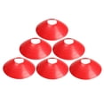 thumbnail image 1 of EeaseCA 10 Pcs Panneau d'Entraînement de Football Plaque Plat Cône Marqueur d'Obstacles Plateau Disque d'Entraînement de Football Équipement Ordinaire Bouche Ronde (Rouge), 1 of 7