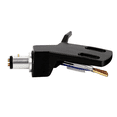 thumbnail image 2 of 2X Turntable Headshell Aluminium Alloy Headshell Record Turntable Needle Replacement Phono Stylus Cartridges Rack Black, 2 of 5