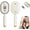 White, variant on 2026 New Steam Hair Straightener Brush, Cordless Rechargeable Detangling Brush, Anti-Static Steam Comb for Short Hair, Frizz Control Hair Care Tool