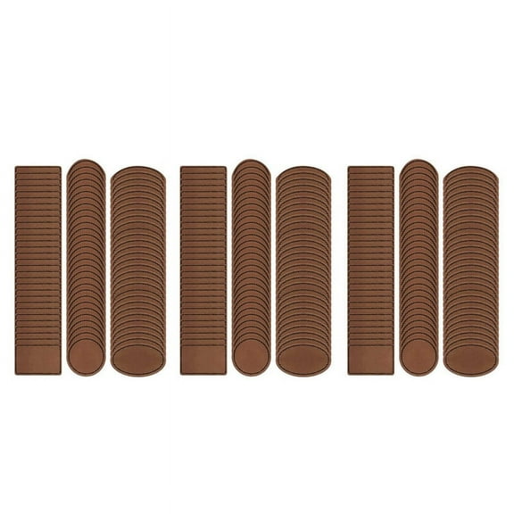 270 Pcs Leatherette Blank Hat Patches Iron on Leatherette Patch Rustic Faux Leather Patches for Jacket Backpack