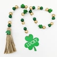 thumbnail image 4 of Decoraciones del Día de San Patricio, Accesorios del Día de San Patricio, Cuentas del Día de San Patricio, Cuentas del Festival Irlandés, Cuerda de Cáñamo, Borla, Cuentas de Madera, Colgante Decorativ, 4 of 6