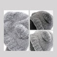 thumbnail image 5 of AJGRHE Cute And Versatile Solid Color Plush Bear Hat For Women Winter Warmth With Ear Grey One Size, 5 of 6