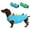 Blue, variant on HQREA Dachshund Dog Dinosaur Costume Pet Cosplay Outfits Mini Dachshund Puppy Christmas Costume