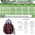 thumbnail image 6 of TOWED22 Men's Hooded Flannel Shirts Jackets Long Sleeve Lightweight Plaid Coat Button up Lattice Tops Outwear with Pockets(Green,M), 6 of 7