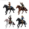 thumbnail image 1 of Modelo de vaquero occidental a caballo, cuatro modelos mixtos de muñecos occidentales, caja de arena psicológica, accesorios de personajes, 1 of 4