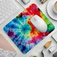 thumbnail image 2 of Tie Dye Square Desk Pad Mouse Pad, 8.3x9.8 Inch Non-Slip Rubber Bottom Printed Mousepad for Office and Gaming, 2 of 6