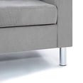 thumbnail image 3 of Divano Roma Furniture Small Space Modern Sectional Sofa, Gray, 3 of 5