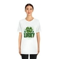 thumbnail image 4 of So Lucky St Patrick's Day Irish Unisex Jersey Short Sleeve Tee, 4 of 10