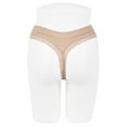 thumbnail image 3 of Ladies Nude Seamless Lace Trimmed Openings Thong 6 Pieces Pack, 3 of 3
