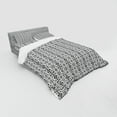 thumbnail image 2 of Ambesonne Geometric Bedding Set 4 Pcs, Modern Monochrome, Queen, Charcoal Grey and White, 2 of 2
