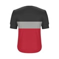 thumbnail image 4 of Turilly Women's Puff Sleeve Color Block Top Fashion Ladies V-Neck Button Detail Summer T-Shirt, 4 of 6